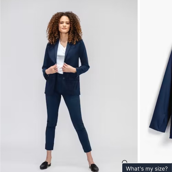 Women's Velocity Oversized Blazer - Indigo Heather size 2 - Picture 3 of 4